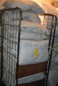 *Four Wheel Commercial Laundry Trolley Containing Pillows