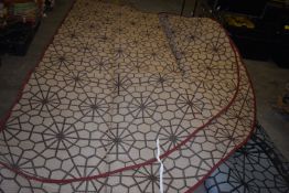 *Boutique Camping Circular Tipi Carpet in Beige & Brown to suit Tentipi 9-Person Tipi