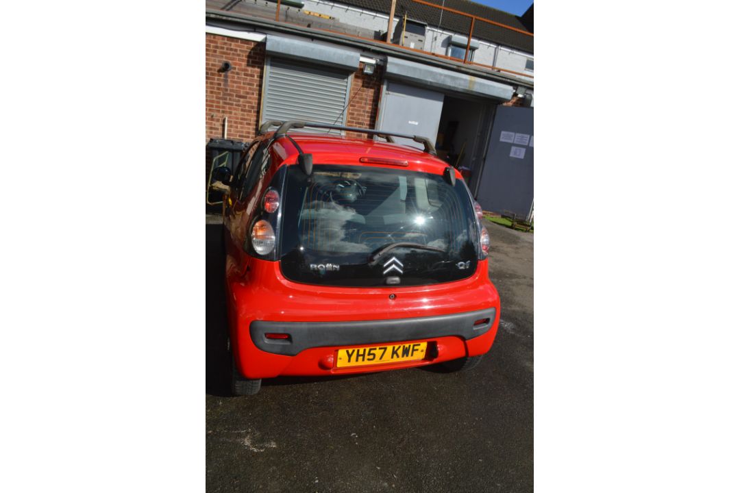 Citroen C1 (red), Reg: YH57 KWF, Mileage 131571 Miles - Image 3 of 12