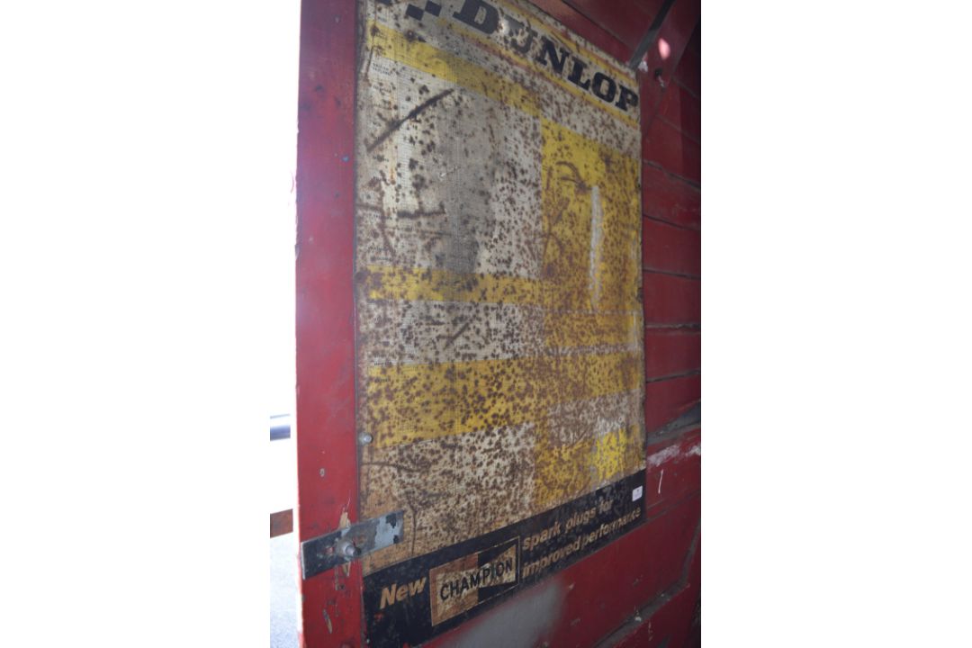 Vintage Dunlop Tyre Pressure Sign 62x88cm (buyer to remove) - Image 2 of 2