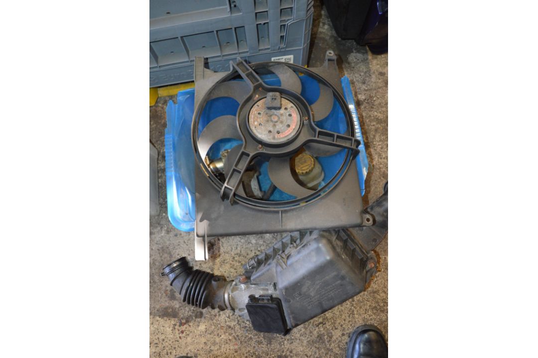 Box Containing Air Flow Meter, ABS Unit, Radiator Fan, and a Header Unit for a Vauxhall Calibra - Image 2 of 2