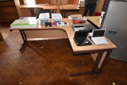 *L-Shape Office Table with Righthand Return 180x150cm