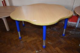 *Scalloped Edge Table 120cm diameter x 52cm high