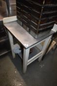 Aluminium Topped Bakery Table