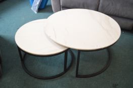 *Pair of Circular Nesting Tables