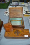 Jerusalem Wooden Work Boxes etc.