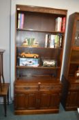 Old Charm Linenfold Oak Bookshelves