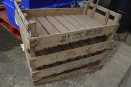Four Vintage Wooden Garden Crates