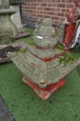 Concrete Garden Chinese Pagoda