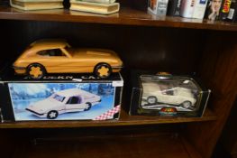 Wooden Car and a Diecast Lancia