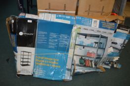 *Whalen Five Shelf Storage Rack