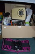 Assorted Electrical Items Including Radios, Binato