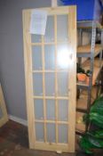 *15 Lite Knotty Pine Obscure Glazed Internal Door 78”x27”