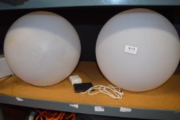 *Two LED Sphere Lights