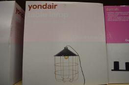 *Two Black Table Lamps