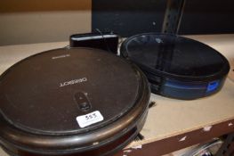 *One Eufy and One D Bot Robot Vacuum Cleaners