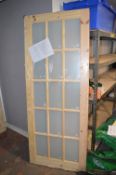 *15 Lite Knotty Pine Obscure Glazed Internal Door 80”x32”