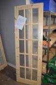 *15 Lite Knotty Pine Glazed Internal Door 78”x27”