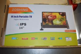 *Zoshing 14” Portable TV