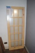 *15 Lite Knotty Pine Glazed Internal Door 762x1981mm