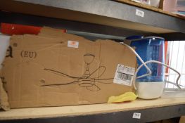 *Contents of Shelf to Include Ceiling Fan, Electric Scales, Vix Dehumidifier