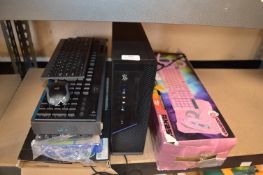 *Contents of Shelf to Include a Quantity of Keyboards, and a PC