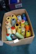Assorted Spools of Yarn
