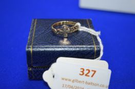 9ct Gold Ring Size: P ~2.1g