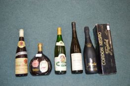 Five Bottles of Assorted White Wines