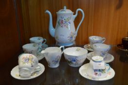 Shelly Wild Flowers 6pc Tea Set