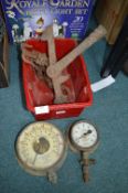 Vintage Pressure Gauges and Ironware (some AF)