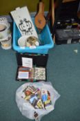 Assorted Items Including Vintage Ice Bucket, Match