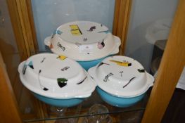 Caldor Ovenware Retro Casserole Dishes