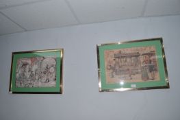 Four Anton Peck Framed Prints