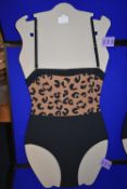 *DKNY Lady’s Leopard Skin Swimsuit Size: 8
