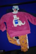 Pekkle Plush Top with Bodysuit & Pants 4pc Set Size: 12 months