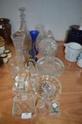Cut Glass Bowls, Vases, etc.