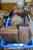 Two Boxes of mantel Clocks, etc. for Spares/Repair