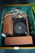 Vintage Record Player and Speakers