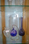 Glass Vases and a Hanging Bauble