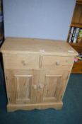 Solid Pine Two Door Cupboard