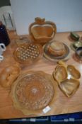 Wooden Items, Bowls, and Dishes, etc.