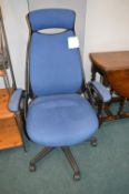 Blue Swivel Office Chair