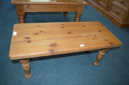 Small Solid Pine Coffee Table