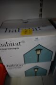 Two Boxes of Six Habitat Solar Stake Lights
