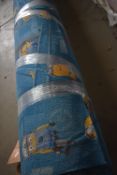 4m wide Roll of Minions Blue Carpet