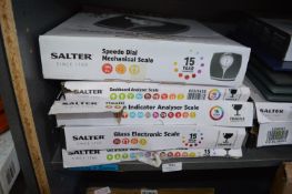 Five Salter Bathroom Scales