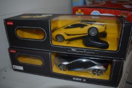 Rastar Remote Control Lamborghini and BMW