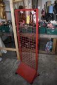 Mesh Display Stand on Castors
