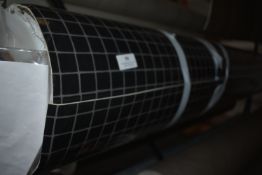 3m wide Roll of Black Mosaic Tile Effect Vinyl Flooring